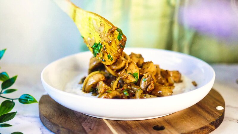 Image of the recipe cooking step-4-2 for Butter Garlic Mushrooms Recipe