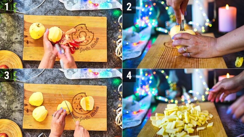 Image of the recipe cooking step-2-1 for Caramel Apple Shrikhand