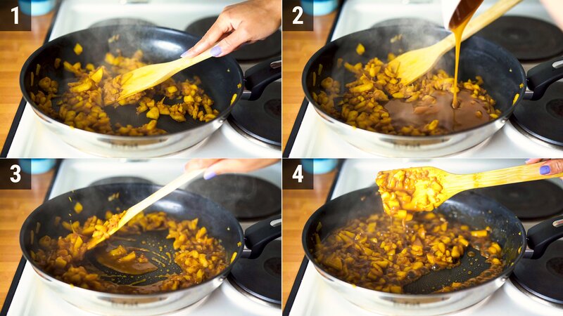 Image of the recipe cooking step-2-3 for Caramel Apple Shrikhand