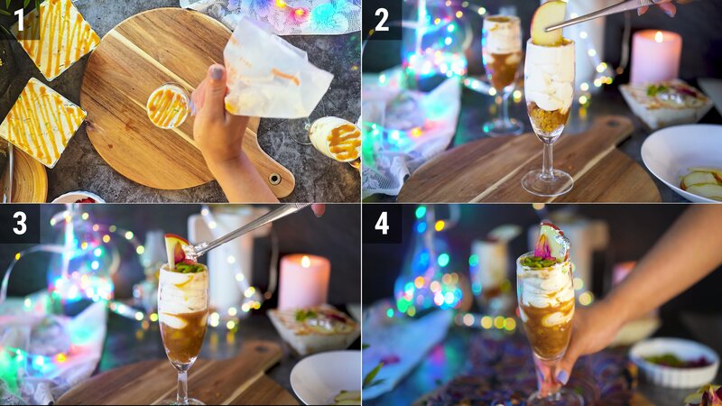 Image of the recipe cooking step-6-2 for Caramel Apple Shrikhand