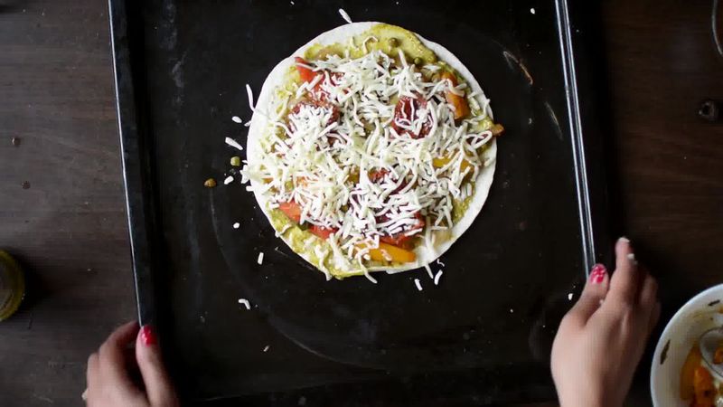 Image of the recipe cooking step-2-4 for Tortilla Pizza Caramelized Veggie Tortizza (2 ways)