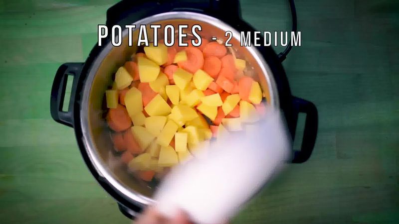 Image of the recipe cooking step-1-3 for Instant Pot Carrot Potato Soup
