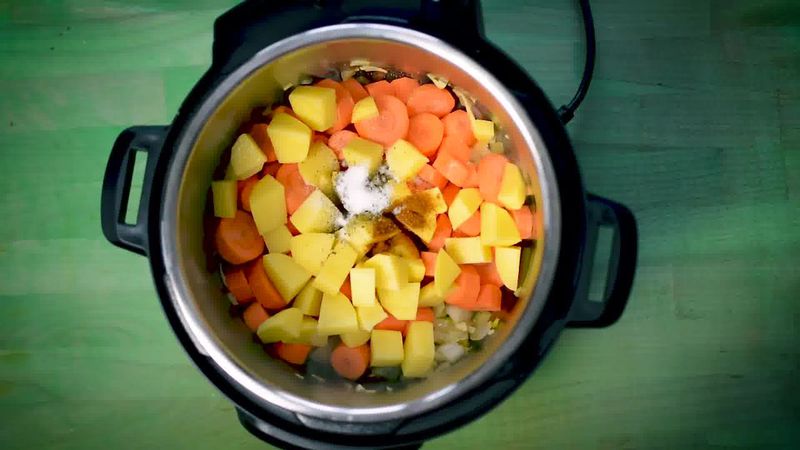 Image of the recipe cooking step-1-4 for Instant Pot Carrot Potato Soup