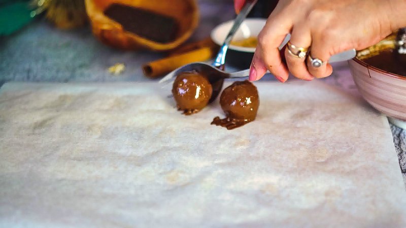 Image of the recipe cooking step-1-10 for Chai Truffles