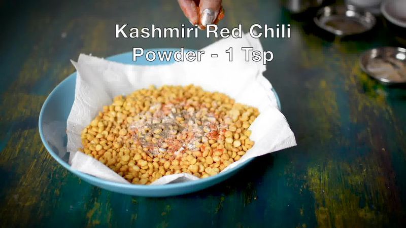 Image of the recipe cooking step-2-5 for Chana Dal Namkeen - Crunchy Split Bengal Gram Snack