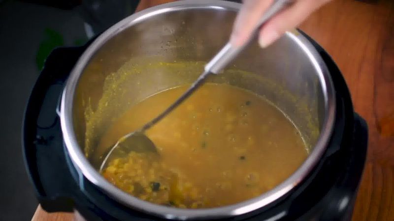 Image of the recipe cooking step-1-15 for Chana Dal - Split Chickpea Soup (Instant Pot + Cooker)