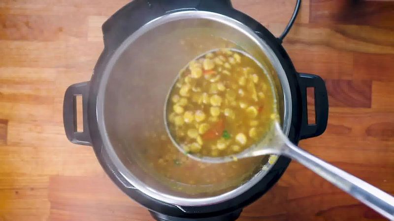 Image of the recipe cooking step-1-17 for Chana Dal - Split Chickpea Soup (Instant Pot + Cooker)