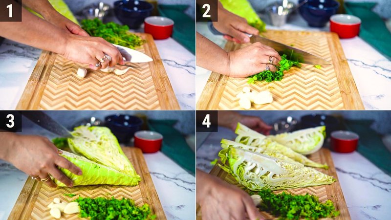 Image of the recipe cooking step-1-1 for Charred Cabbage