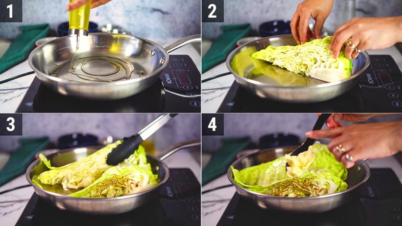 Image of the recipe cooking step-2-1 for Charred Cabbage