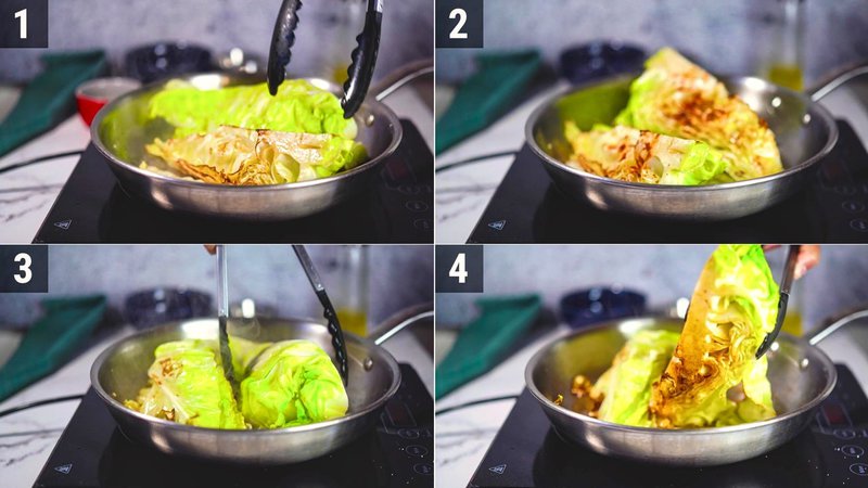 Image of the recipe cooking step-2-2 for Charred Cabbage