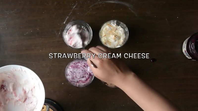 Image of the recipe cooking step-4-2 for Cheesecake Shots – 4 Ways | Video Recipe