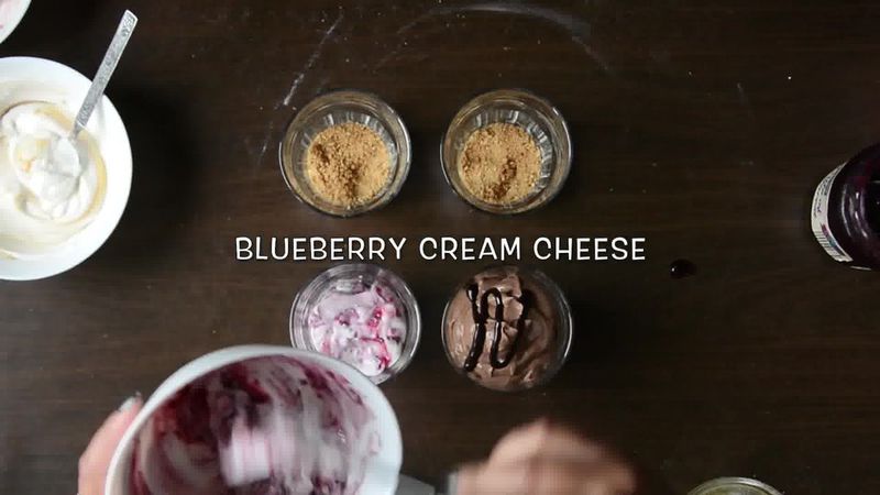 Image of the recipe cooking step-5-2 for Cheesecake Shots – 4 Ways | Video Recipe
