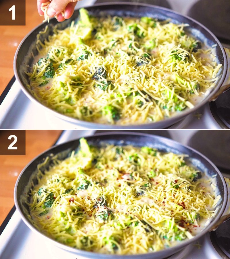 Image of the recipe cooking step-1-7 for Cheesy Broccoli Casserole