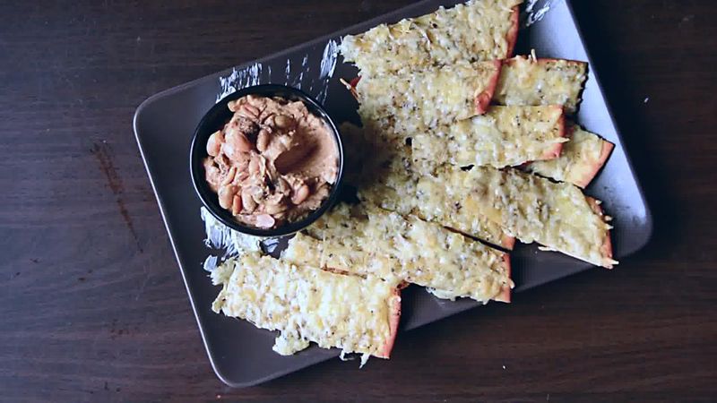 Image of the recipe cooking step-3-6 for Cheesy Garlic Pizza Sticks with Figs Mayo Dip