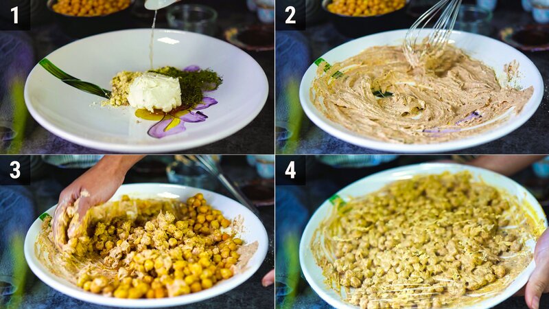 Image of the recipe cooking step-1-1 for Chickpea Tikka Wrap