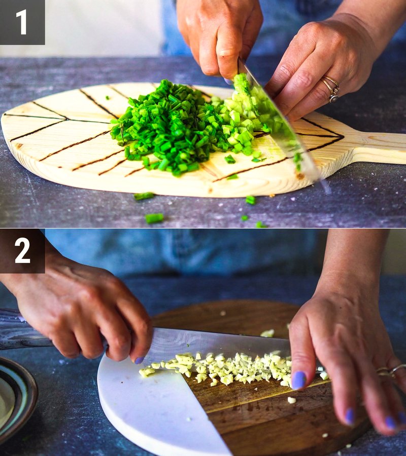 Image of the recipe cooking step-1-1 for Chili Garlic Noodles with Crispy Tofu