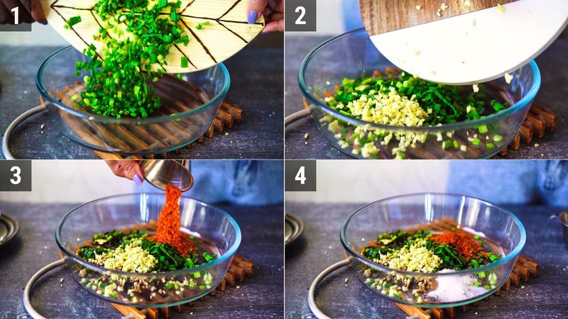 Image of the recipe cooking step-1-6 for Chili Garlic Noodles with Crispy Tofu