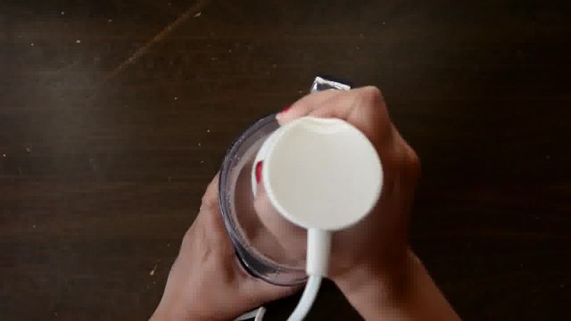 Image of the recipe cooking step-1-4 for Chocolate Almond Milk with Frothy Coffee (Video Recipe)