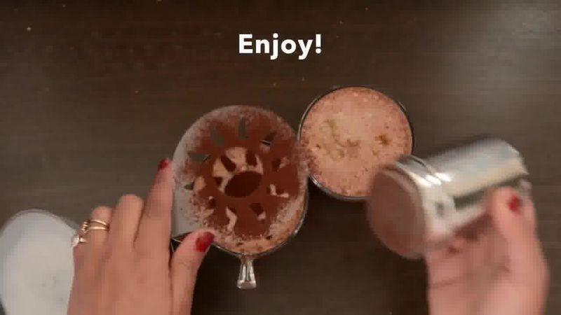 Image of the recipe cooking step-1-7 for Chocolate Almond Milk with Frothy Coffee (Video Recipe)