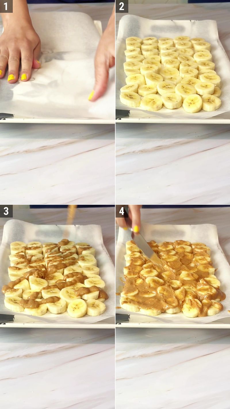 Image of the recipe cooking step-1-2 for Chocolate Banana Bark