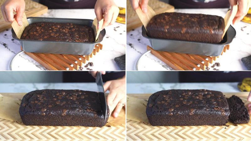 Image of the recipe cooking step-1-11 for Chocolate Banana Bread