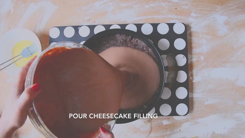 Image of the recipe cooking step-2-8 for Chocolate Cheesecake