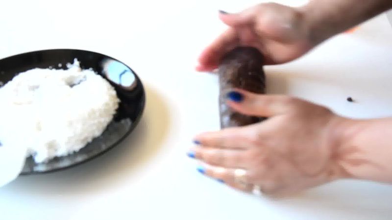 Image of the recipe cooking step-1-9 for Chocolate Coconut Delights