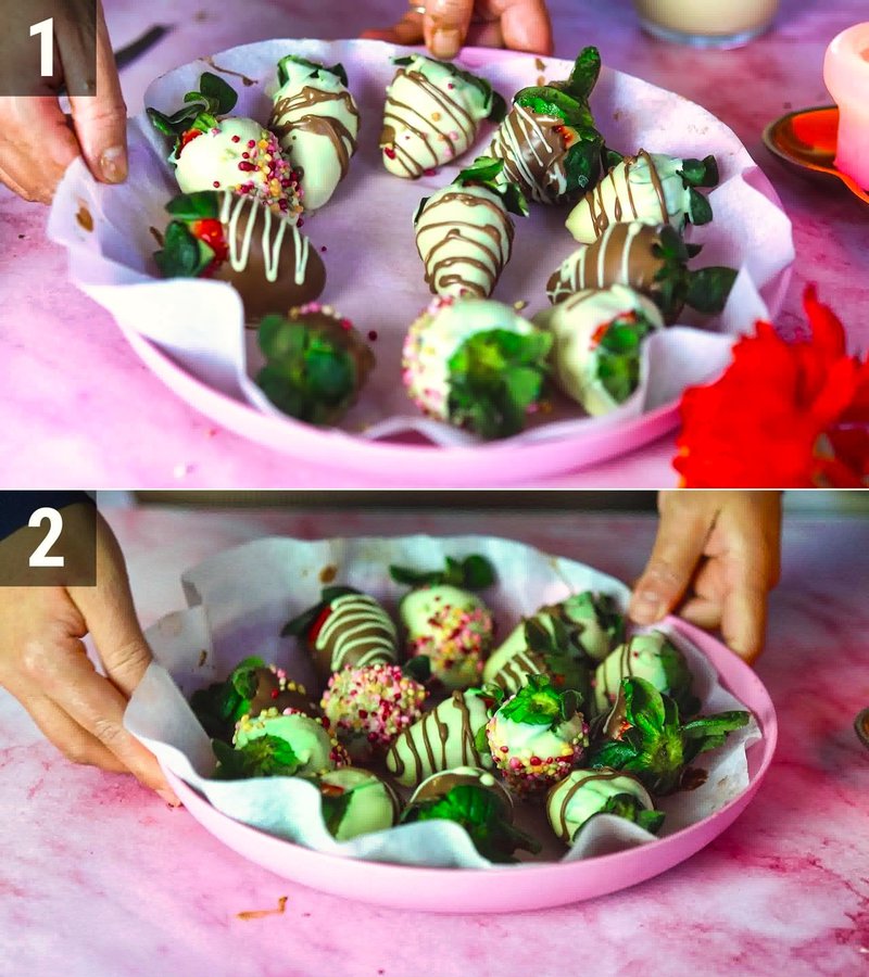 Image of the recipe cooking step-1-7 for Chocolate Covered Strawberries