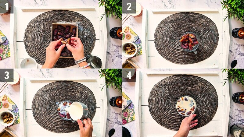 Image of the recipe cooking step-1-1 for Chocolate Date Cake