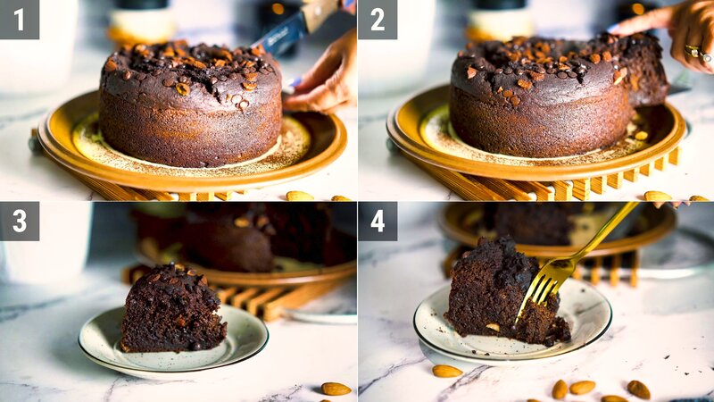 Image of the recipe cooking step-1-10 for Chocolate Date Cake