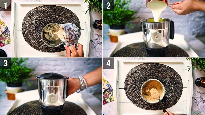 Image of the recipe cooking step-1-2 for Chocolate Date Cake