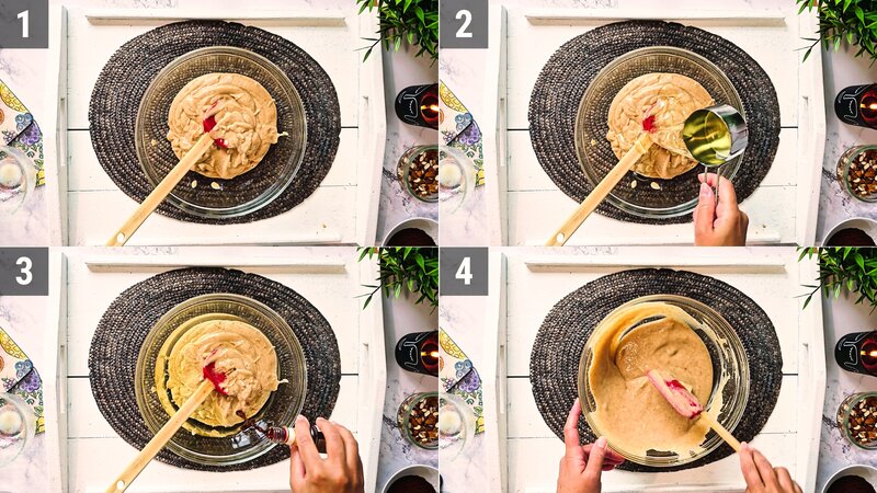 Image of the recipe cooking step-1-3 for Chocolate Date Cake