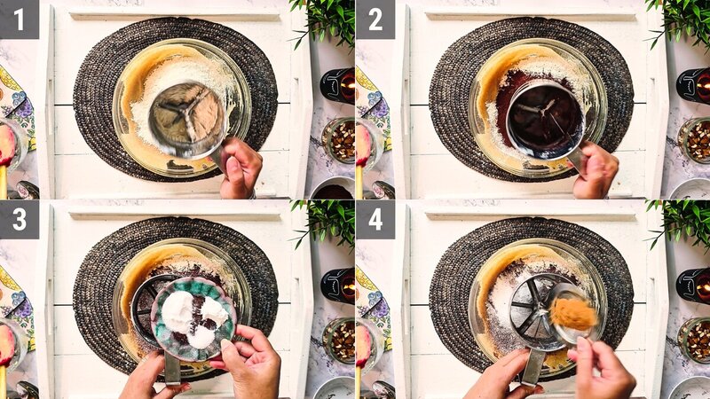 Image of the recipe cooking step-1-4 for Chocolate Date Cake