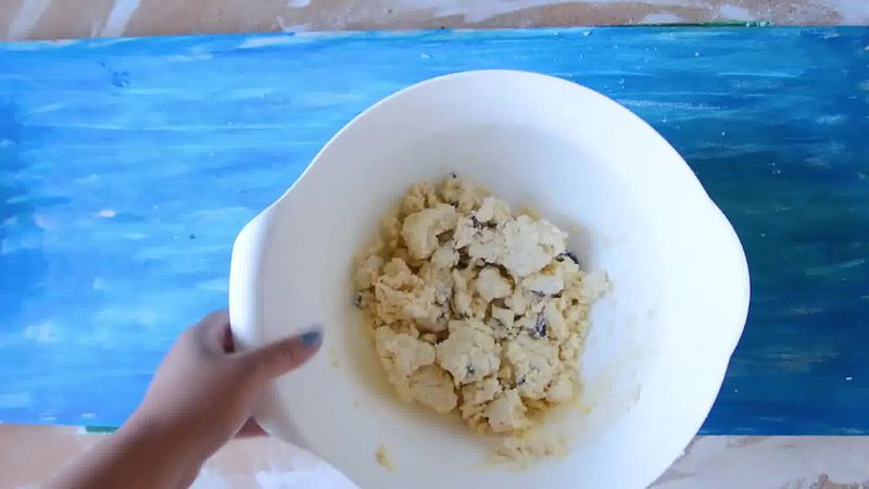 Image of the recipe cooking step-1-3 for Chocolate Dipped Shortbread Cranberry Cookies