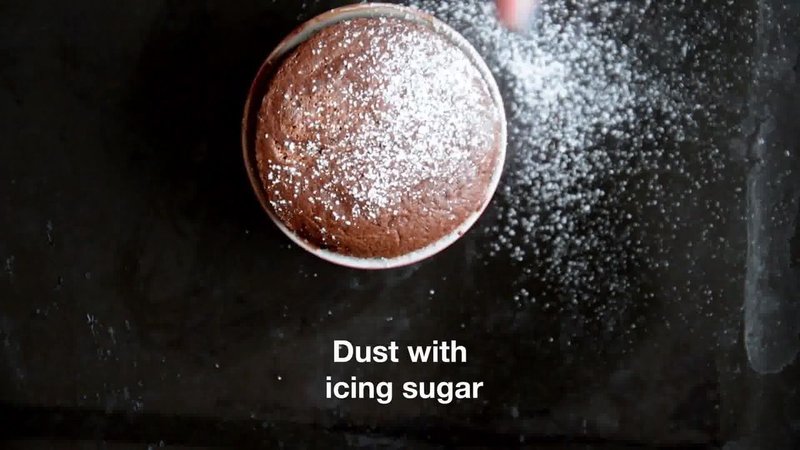 Image of the recipe cooking step-1-14 for Chocolate Souffle (Video)
