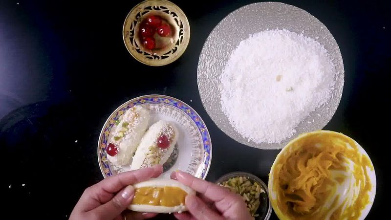 Image of the recipe cooking step-7-2 for Chum Chum Recipe - Bengali Sweet Chomchom