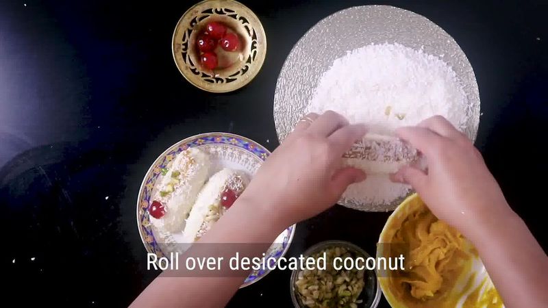 Image of the recipe cooking step-7-3 for Chum Chum Recipe - Bengali Sweet Chomchom