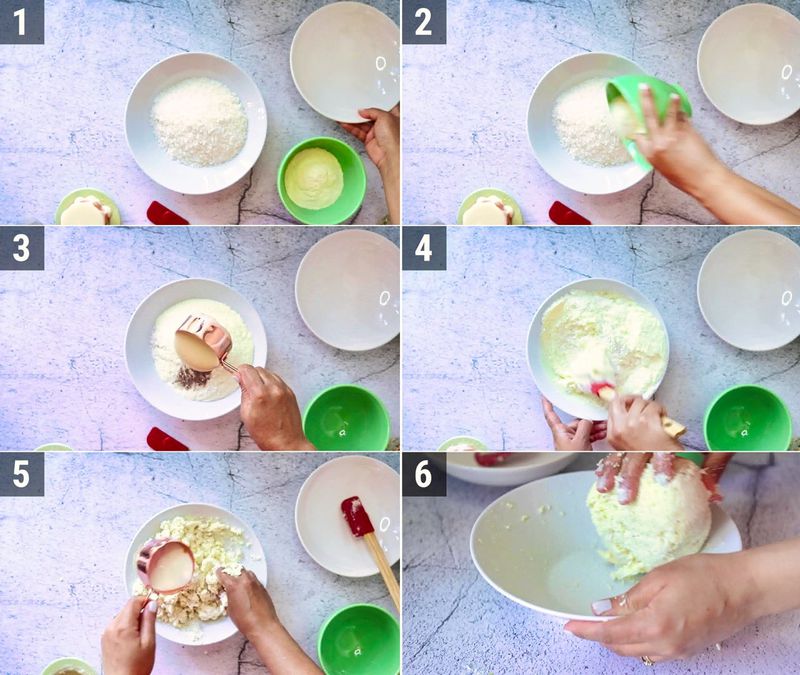 Image of the recipe cooking step-1-1 for Coconut Burfi Roll