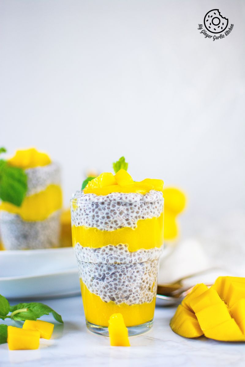 Coconut mango chia pudding - another healthy recipe by Familicious