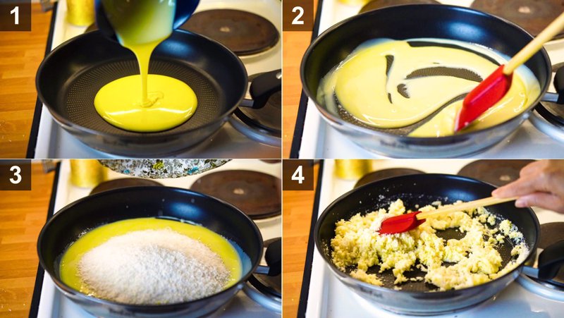 Image of the recipe cooking step-1-3 for Coconut Ladoo Truffles
