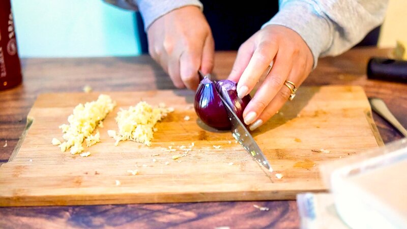 Image of the recipe cooking step-1-1 for Creamy Coconut Lime Tofu Curry