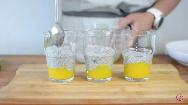 Image of the recipe cooking step-3-3 for Coconut Mango Chia Pudding