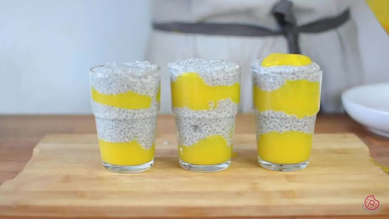 Image of the recipe cooking step-3-6 for Coconut Mango Chia Pudding