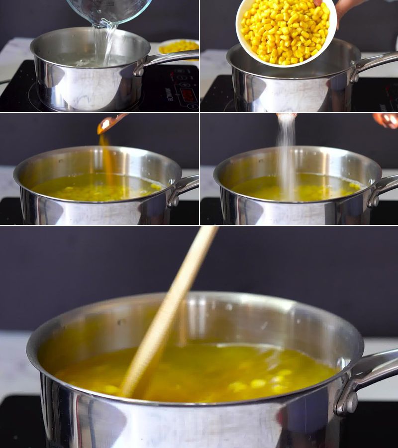 Image of the recipe cooking step-1-1 for Corn Chaat Recipe