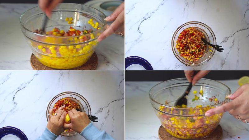 Image of the recipe cooking step-1-6 for Corn Chaat Recipe