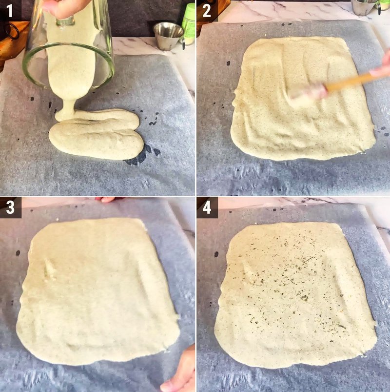 Image of the recipe cooking step-1-2 for Viral Cottage Cheese Flatbread