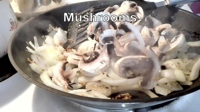 Image of the recipe cooking step-2-5 for Couscous with Sauteed Mushrooms Kidney Beans - Video