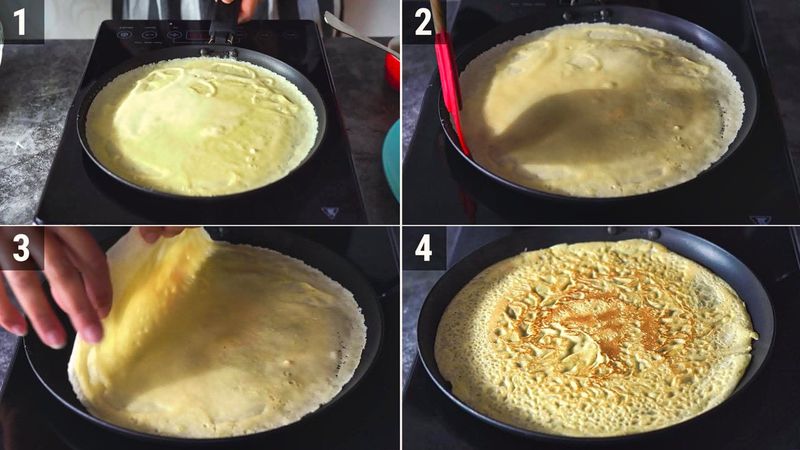 Image of the recipe cooking step-1-6 for Crepes Recipe