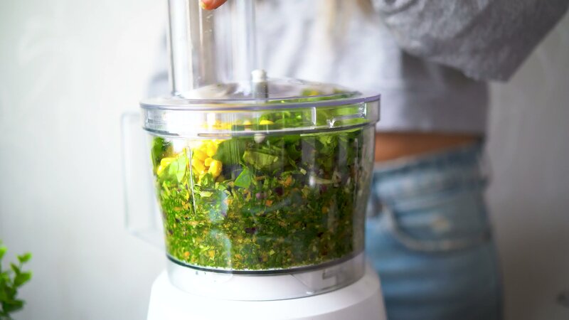 Image of the recipe cooking step-2-1 for Crispy Black Bean Veggie Patties