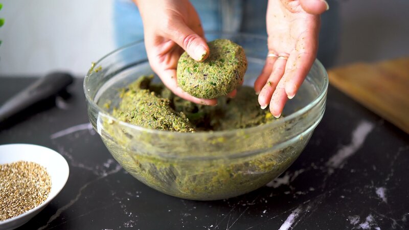 Image of the recipe cooking step-3-2 for Crispy Black Bean Veggie Patties